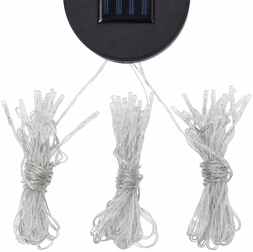 Pavėsinė su lemputėmis LED, vyno raudona, 3x3 m
