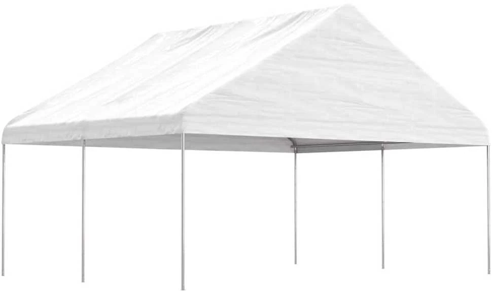 Proginė palapinė su šoninėmis sienomis, juoda, 3x6m