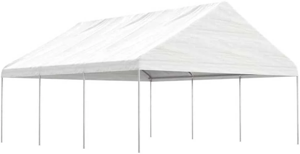 Proginė palapinė su šoninėmis sienomis, žalia, 4x4m, 90g/m²