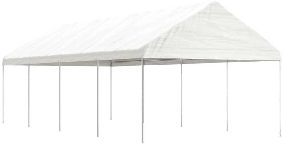 Proginė palapinė su 10 tinklinių sienų, mėlyna, 3x12m, HDPE