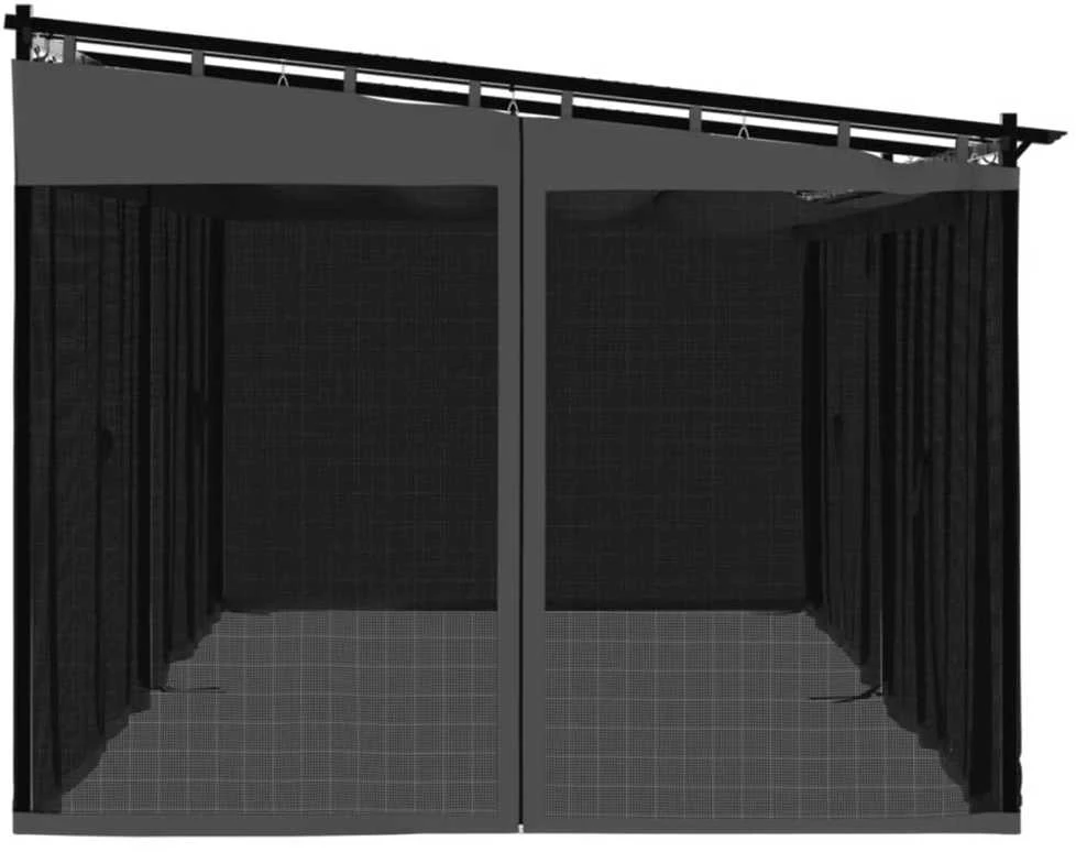 Proginė palapinė, baltos spalvos, 4x6m