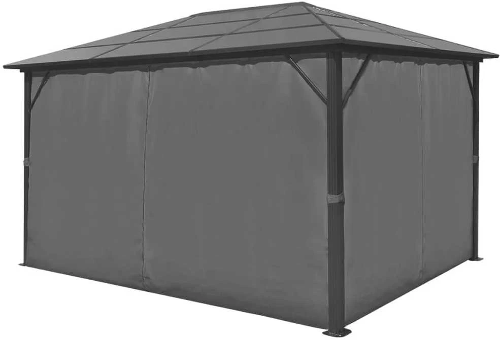 Išskleidžiama proginė palapinė su 8 sienomis, balta, 3x9m