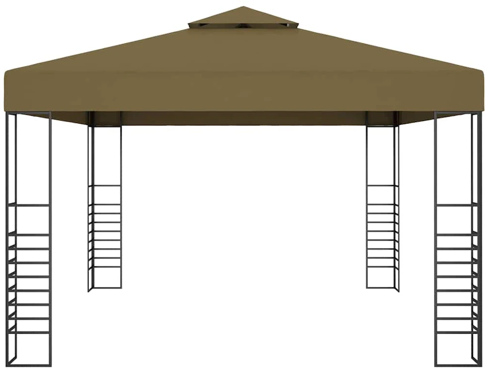 Pavėsinė, taupe spalvos, 3x4m, 180g/m²