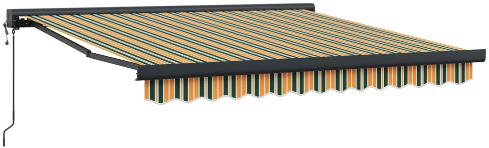 Ištraukiama markizė Žalia ir geltona 300 x 250 x 165 cm