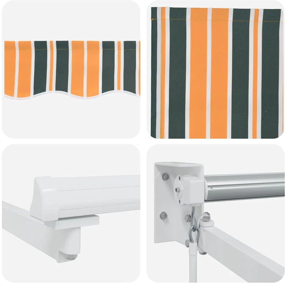Ištraukiama markizė Žalia ir geltona 300 x 250 x 165 cm