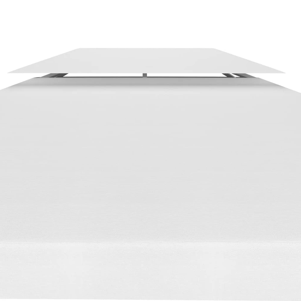 Pavėsinės uždangalas, 2 pakopų, baltas, 3x3m, 310 g/m²