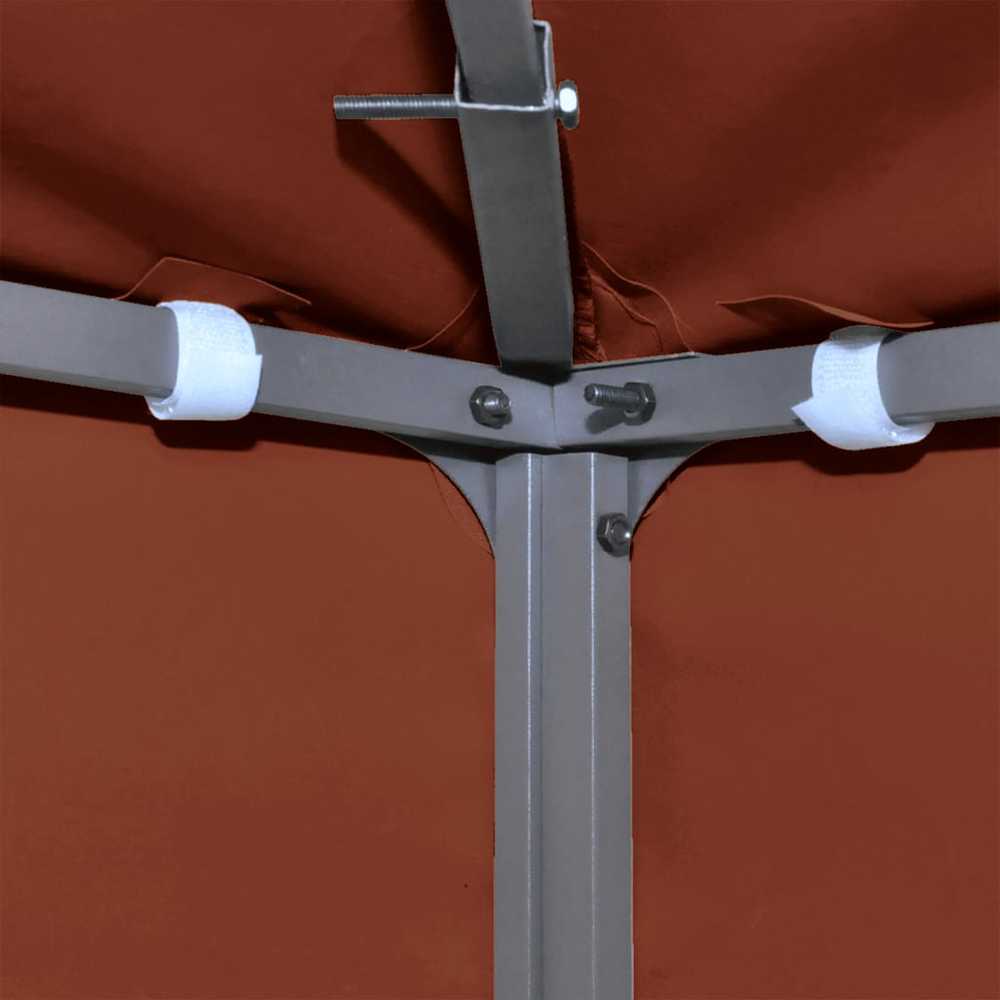 Pavėsinės uždangalas, 2 pakopų, terakota, 3x3m, 310 g/m²