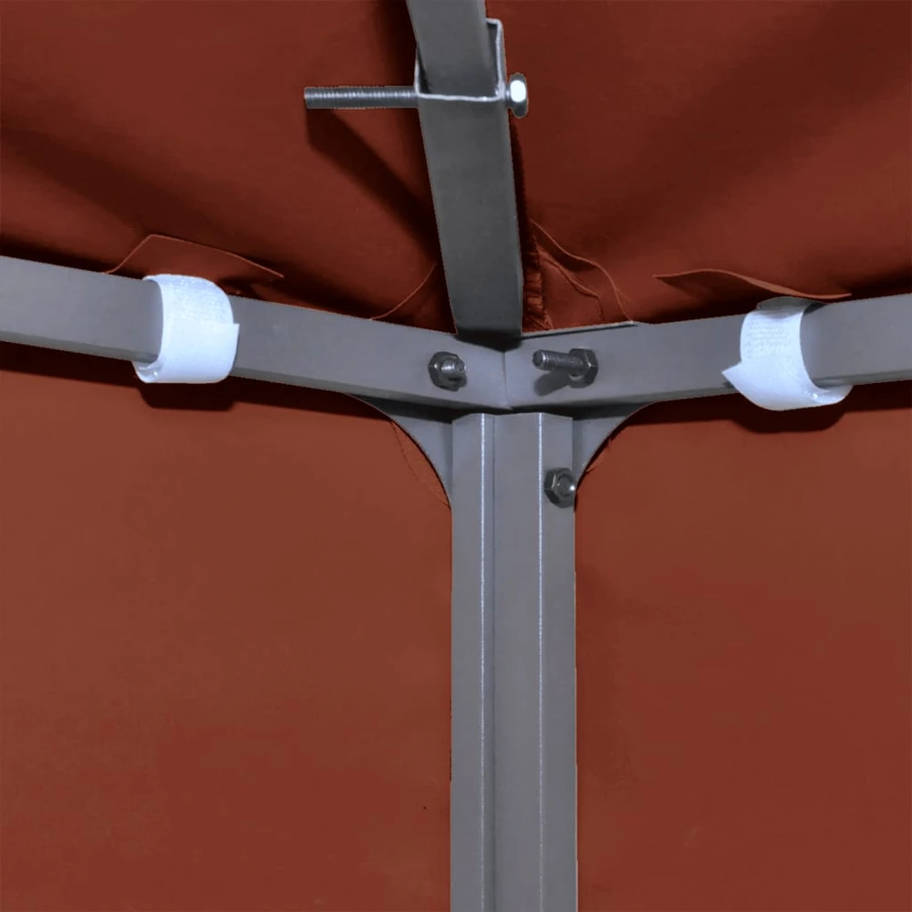 Pavėsinės uždangalas, 2 pakopų, terakota, 3x3m, 310 g/m²