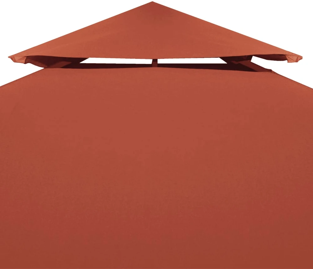 Pavėsinės uždangalas, 2 pakopų, terakota, 3x3m, 310 g/m²