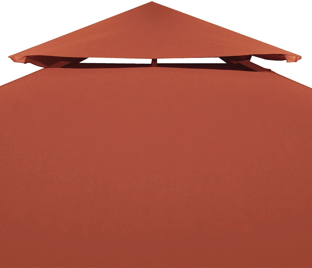 Pavėsinės uždangalas, 2 pakopų, terakota, 4x3m, 310 g/m²