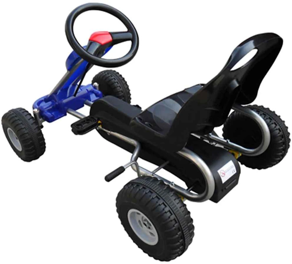 Pedalais minamas kartingas, mėlynas