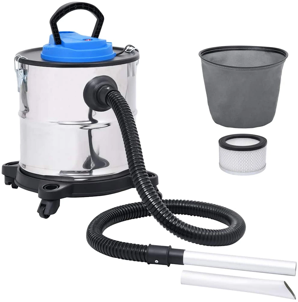 Pelenų siurblys su HEPA filtru, nerūdijantis plienas, 1200W