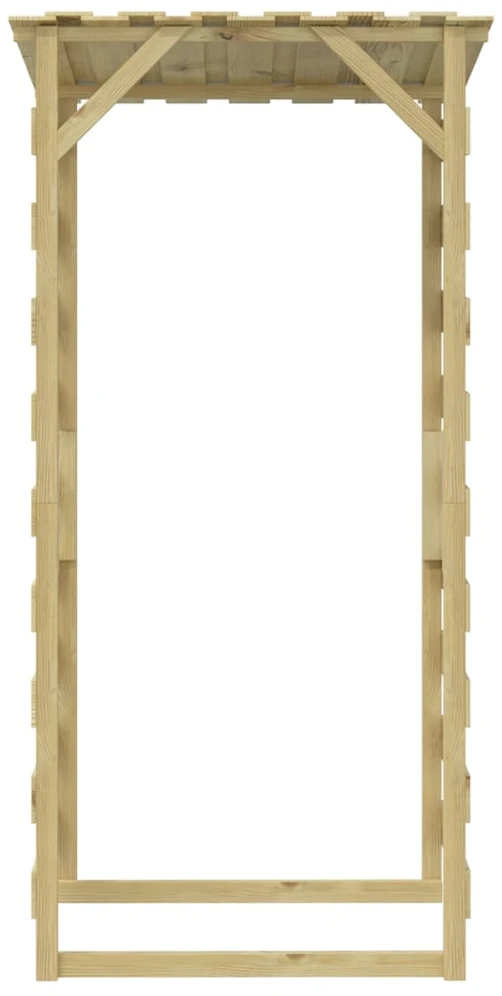 Pergolės su stogeliais, 2vnt., 100x90x200cm, impregnuota pušis