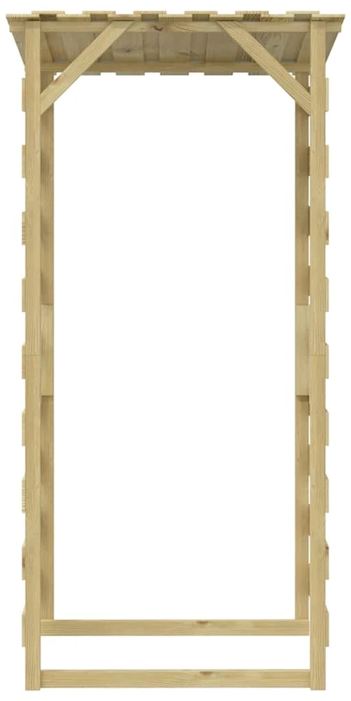 Pergolės su stogeliais, 3vnt., 100x90x200cm, impregnuota pušis