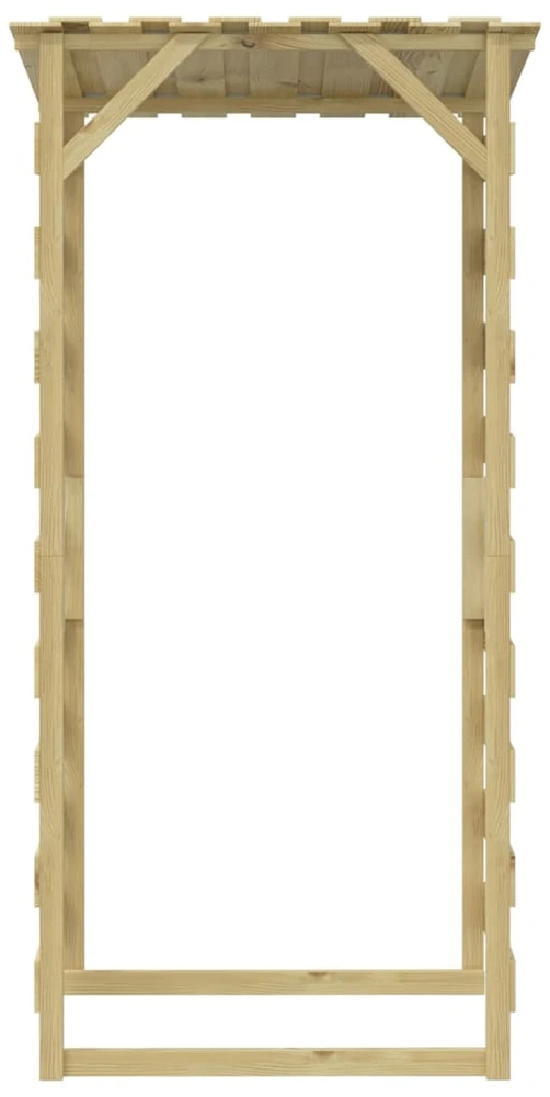 Pergolės su stogeliais, 4vnt., 100x90x200cm, impregnuota pušis