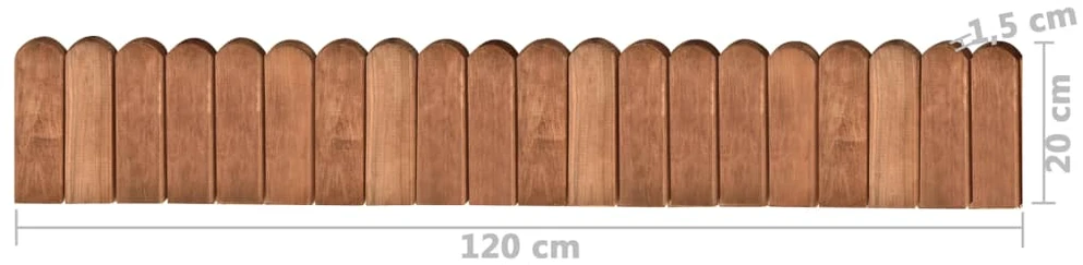 Pertvaros ritiniai, 3vnt., 120cm, impregnuota pušies mediena