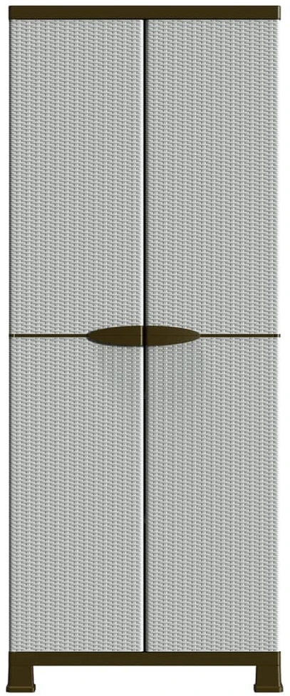 Plastikinė spintelė, 68x39x171,5cm, ratano dizaino