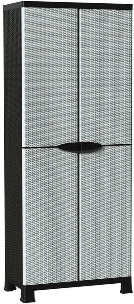 Plastikinė spintelė, 68x39x171,5cm, ratano dizaino