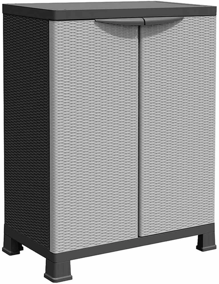 Plastikinė spintelė, 68x39x92cm, ratano dizaino