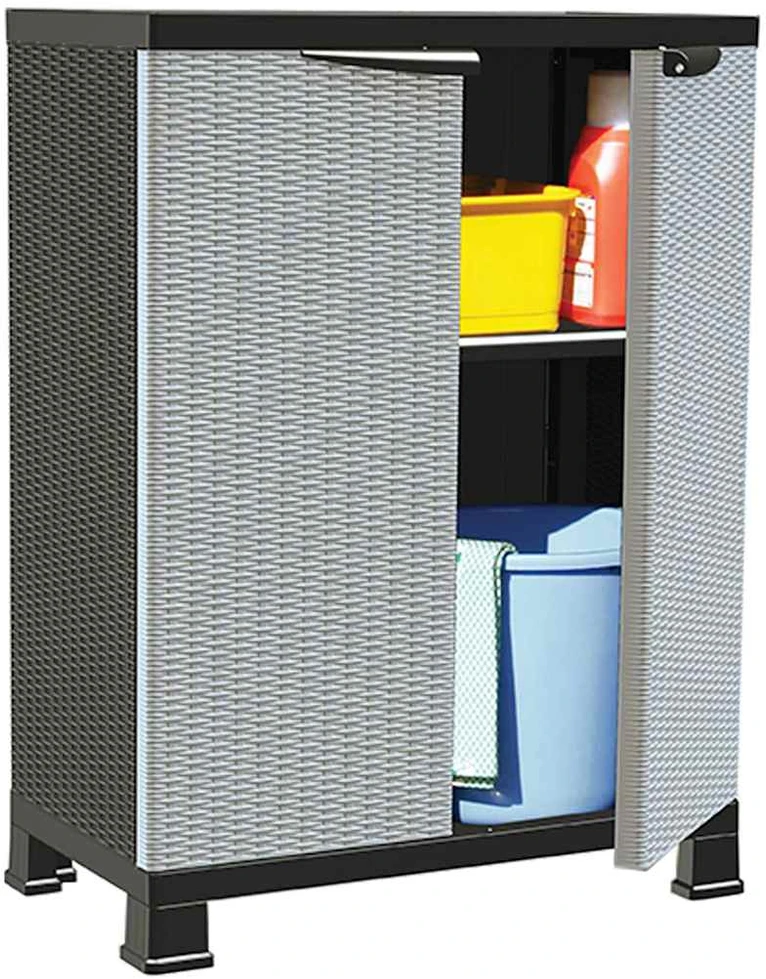Plastikinė spintelė, 68x39x92cm, ratano dizaino