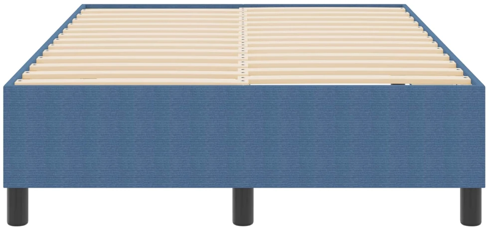 Lova Platforminės lovos rėmas Mėlyna 120 x 200 cm Kordūrinis audinys