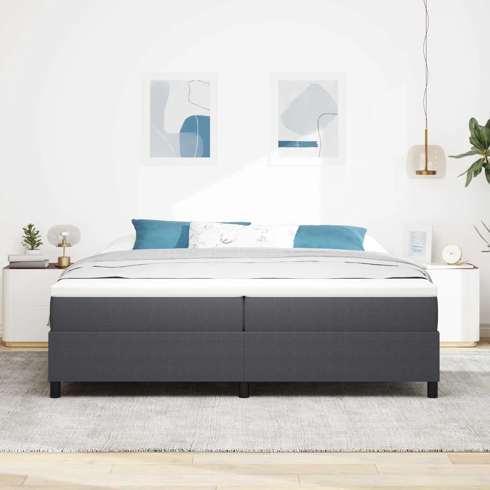 Platforminės lovos rėmas Tamsiai pilka 200 x 200 cm