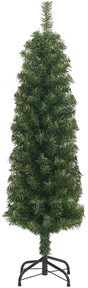 Plona dirbtinė Kalėdų eglutė su stovu, žalia, 120cm, PVC
