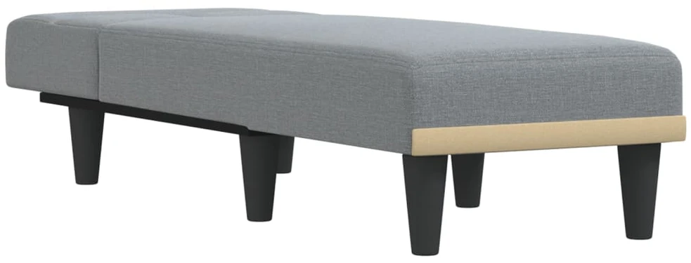 Sofa Poilsio gultas, šviesiai pilkos spalvos, audinys