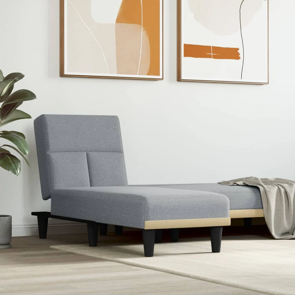 Sofa Poilsio gultas, šviesiai pilkos spalvos, audinys