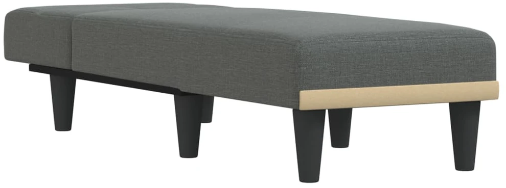 Sofa Poilsio gultas, tamsiai pilkos spalvos, audinys