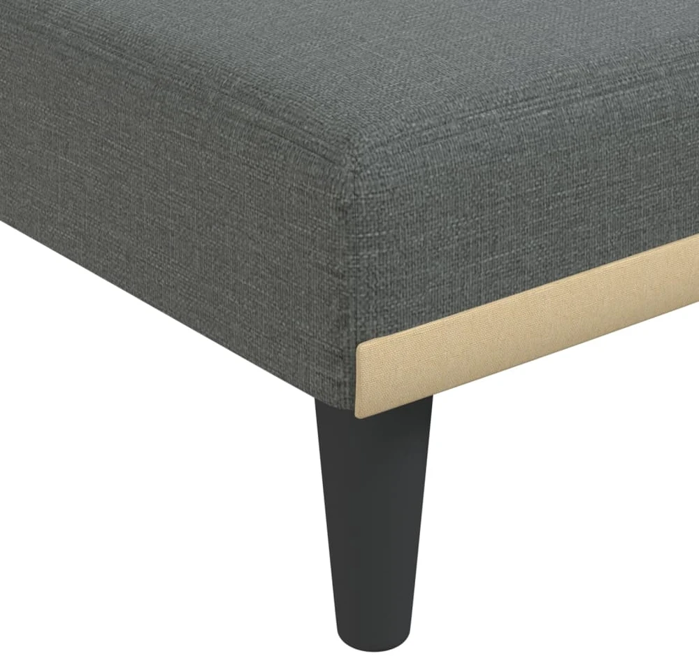 Sofa Poilsio gultas, tamsiai pilkos spalvos, audinys