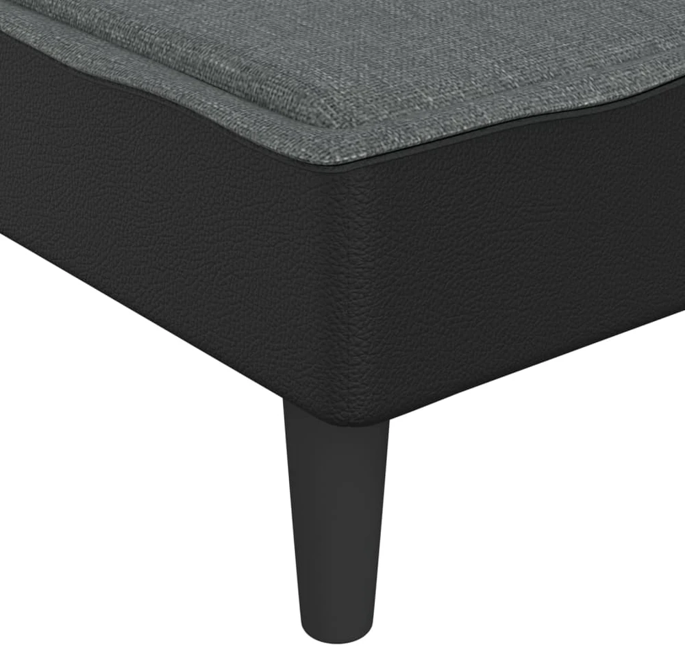Sofa Poilsio gultas, tamsiai pilkos spalvos, audinys