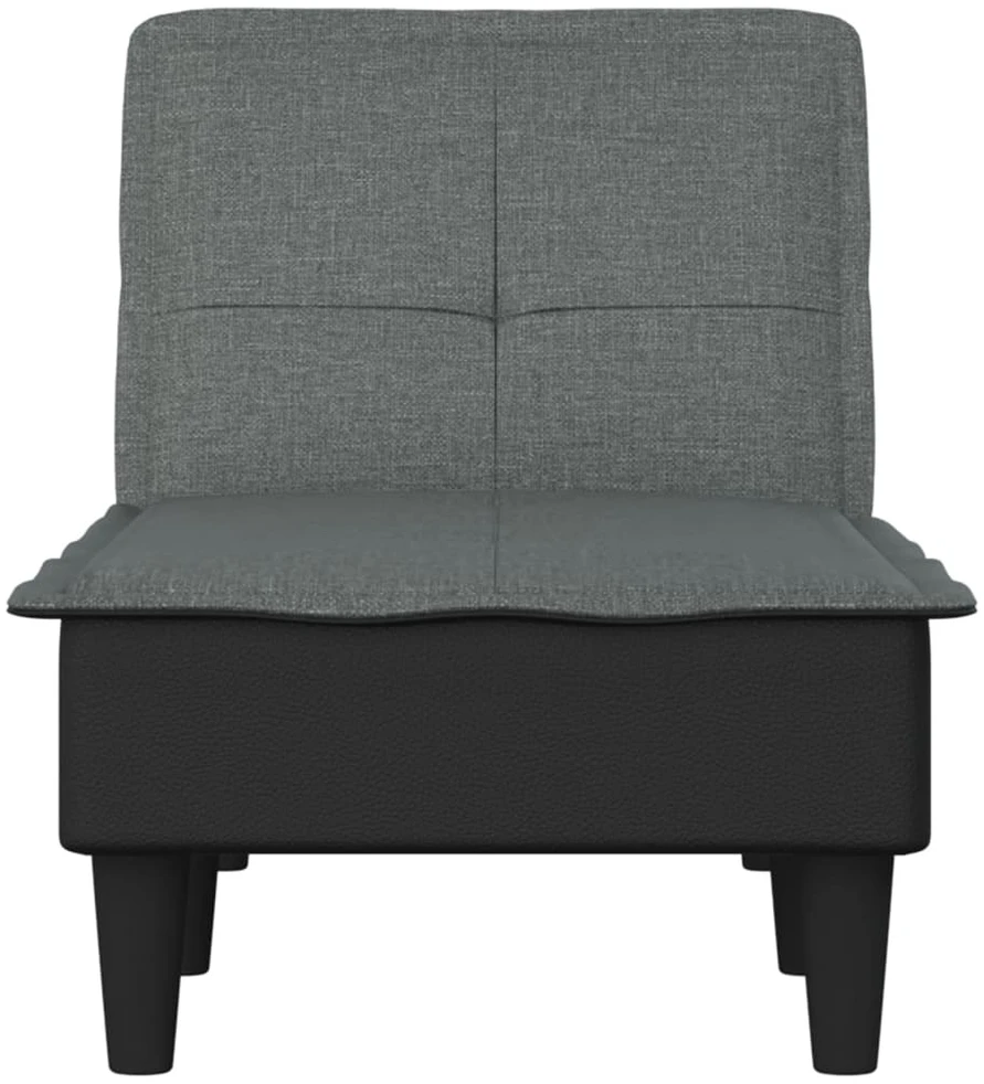 Sofa Poilsio gultas, tamsiai pilkos spalvos, audinys