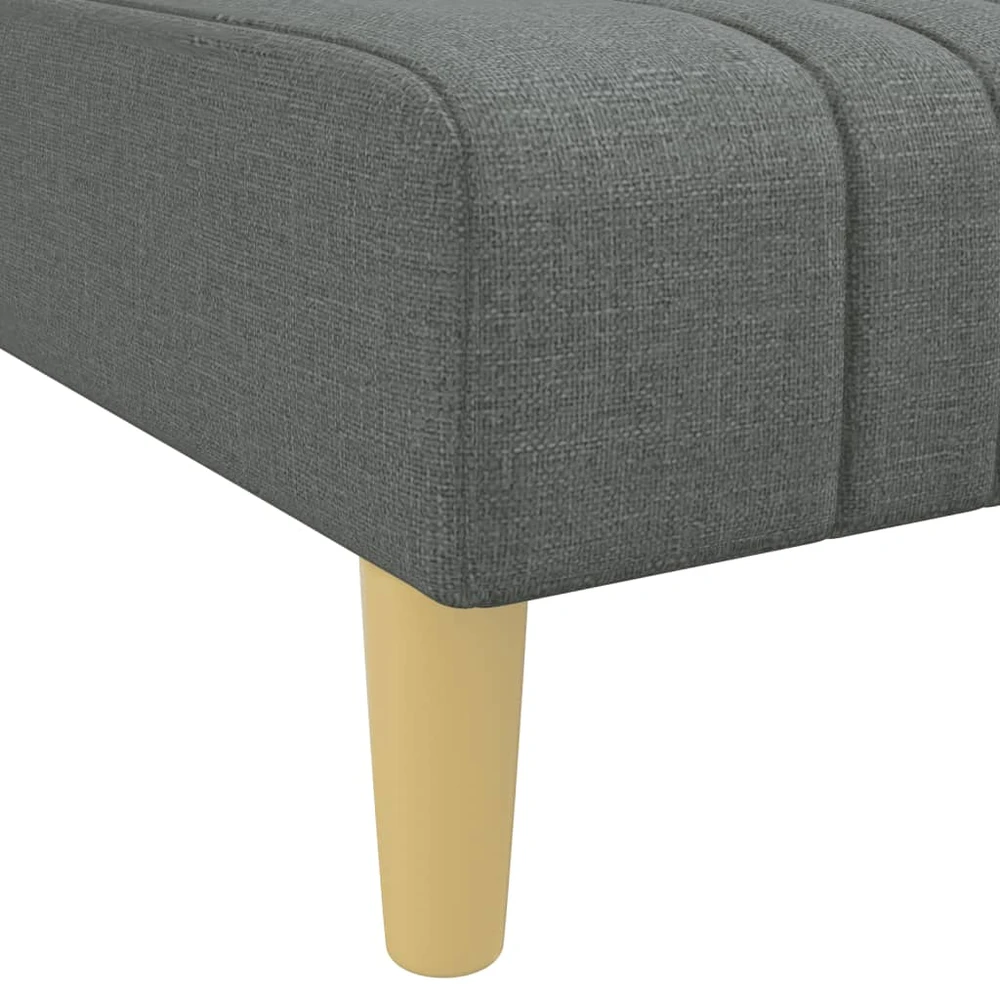 Sofa Poilsio gultas, tamsiai pilkos spalvos, audinys