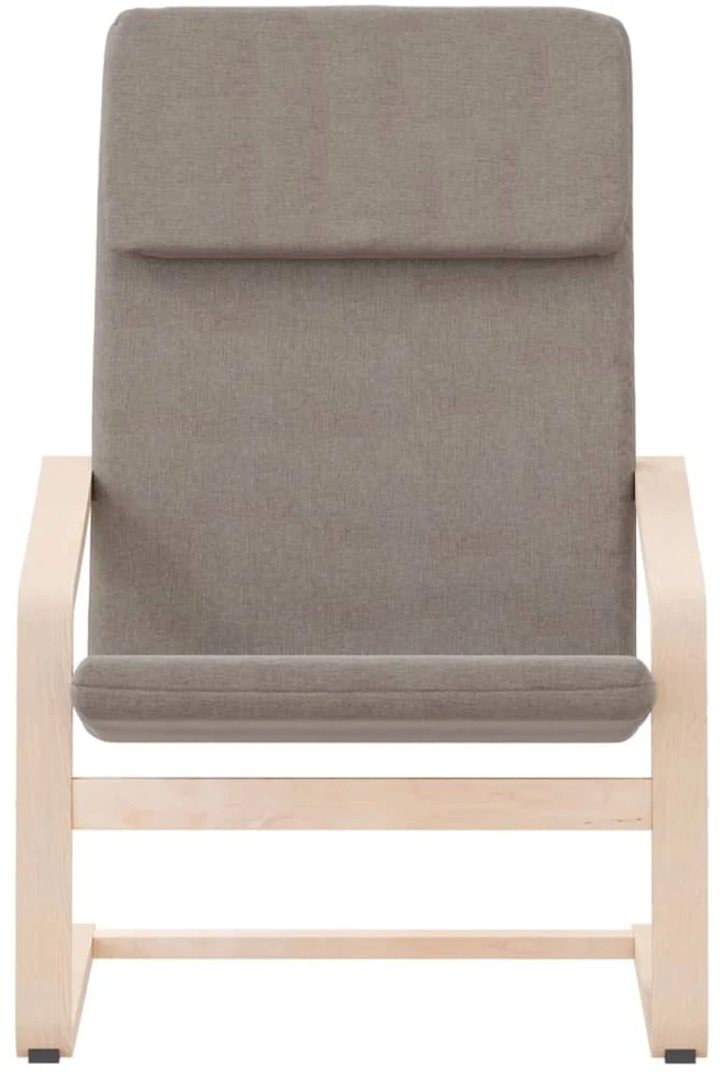 Fotelis Poilsio kėdė, taupe spalvos, audinys