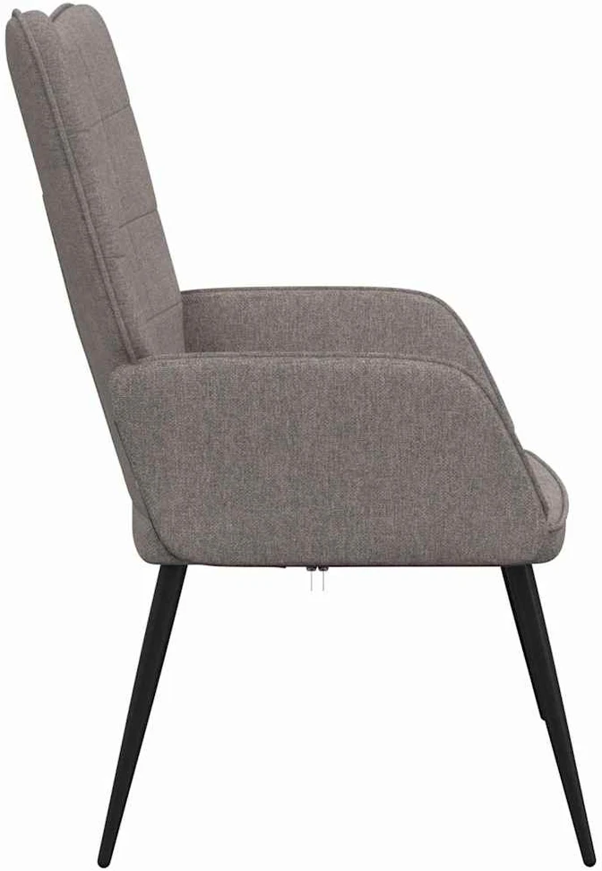 Fotelis Poilsio kėdė, taupe spalvos, audinys
