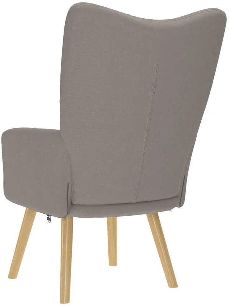 Fotelis Poilsio kėdė, taupe spalvos, audinys
