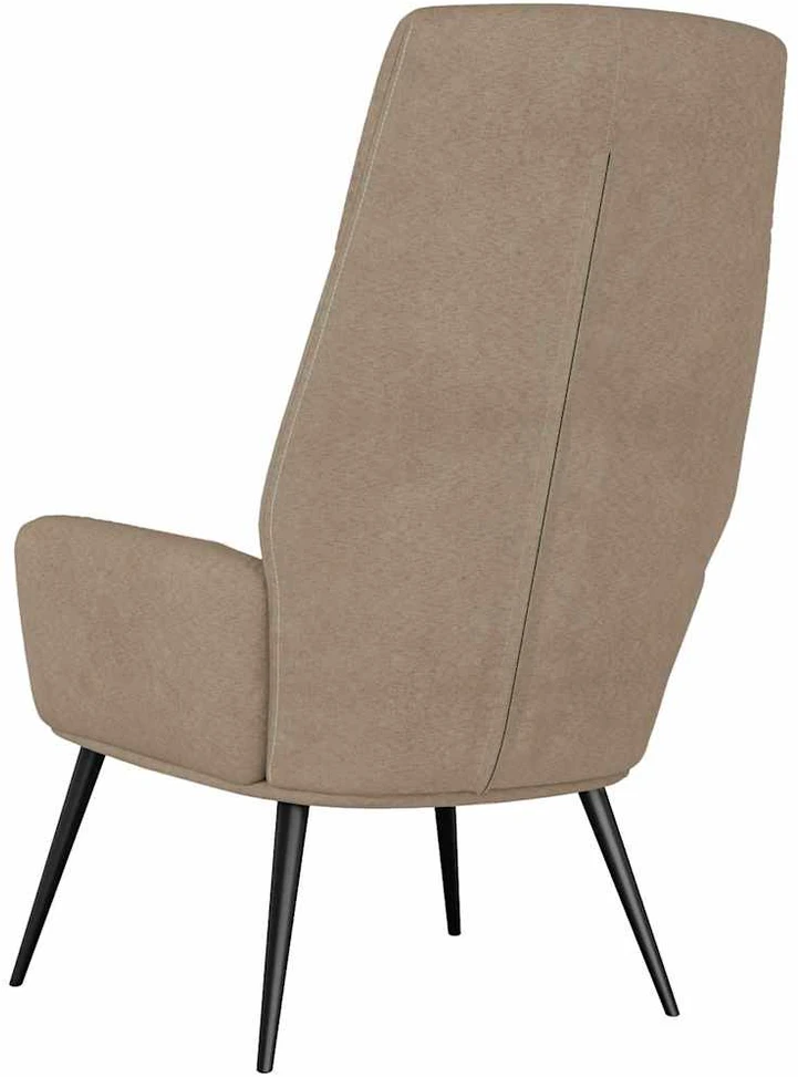 Fotelis Poilsio kėdė, taupe spalvos, dirbtinė versta oda
