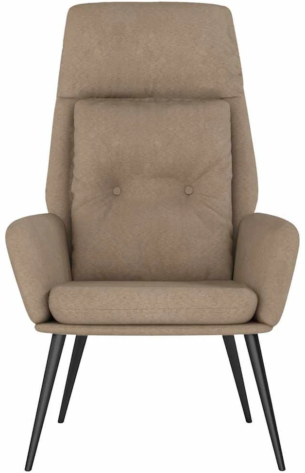 Fotelis Poilsio kėdė, taupe spalvos, dirbtinė versta oda