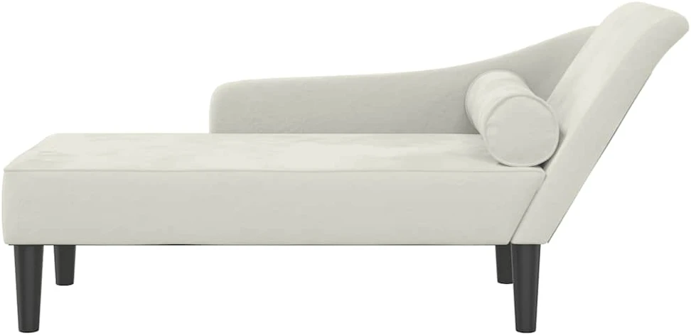 Poilsio sofa su pagalvėlėmis, kreminės spalvos, aksomas