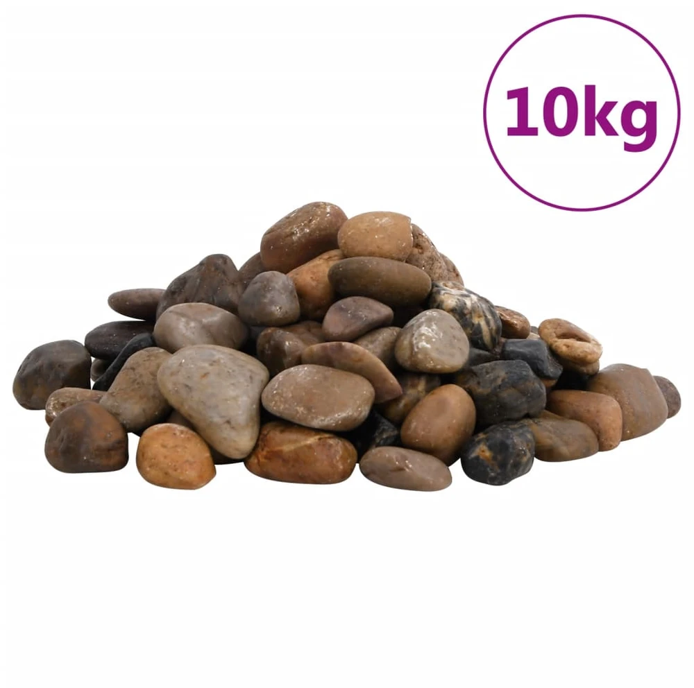 Poliruoti akmenukai, įvairių spalvų, 10kg, 2–5cm