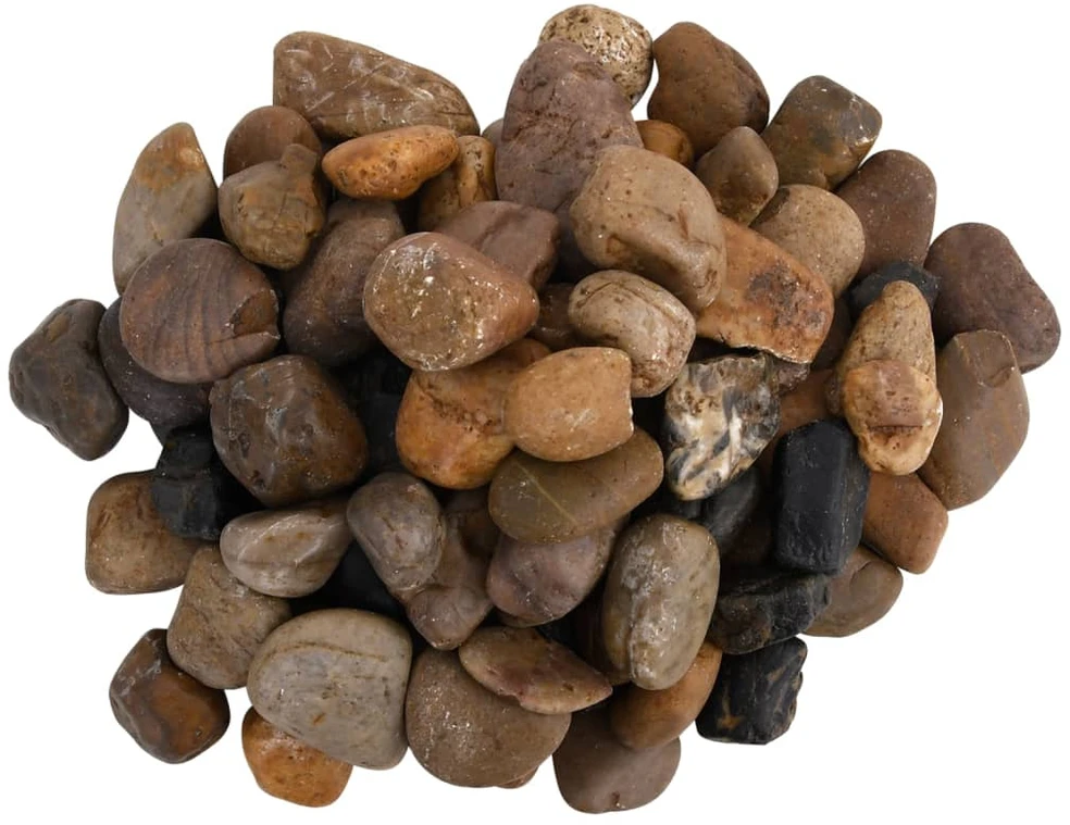 Poliruoti akmenukai, įvairių spalvų, 10kg, 2–5cm