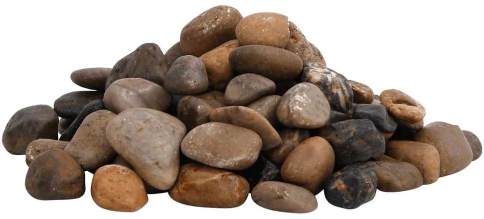 Poliruoti akmenukai, įvairių spalvų, 25kg, 2–5cm