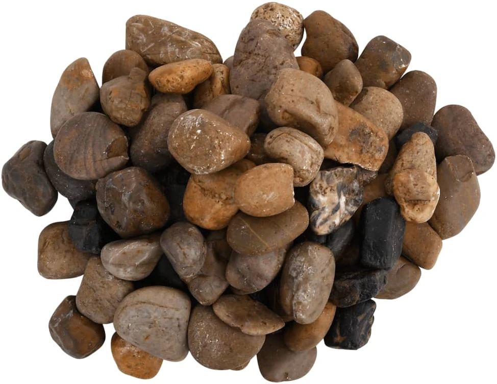 Poliruoti akmenukai, įvairių spalvų, 25kg, 2–5cm