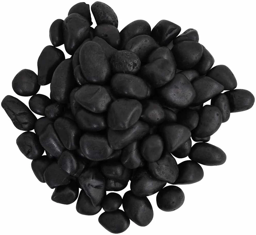 Poliruoti akmenukai, juodos spalvos, 25kg, 2–5cm