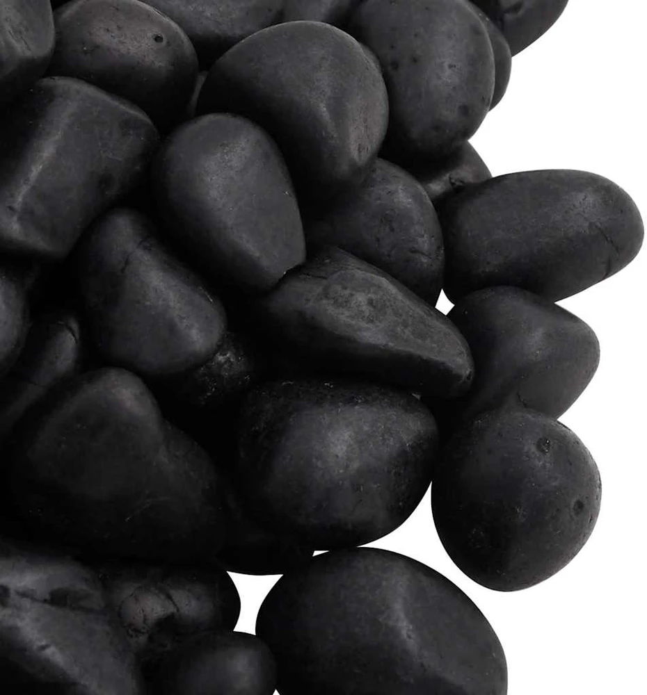 Poliruoti akmenukai, juodos spalvos, 25kg, 2–5cm