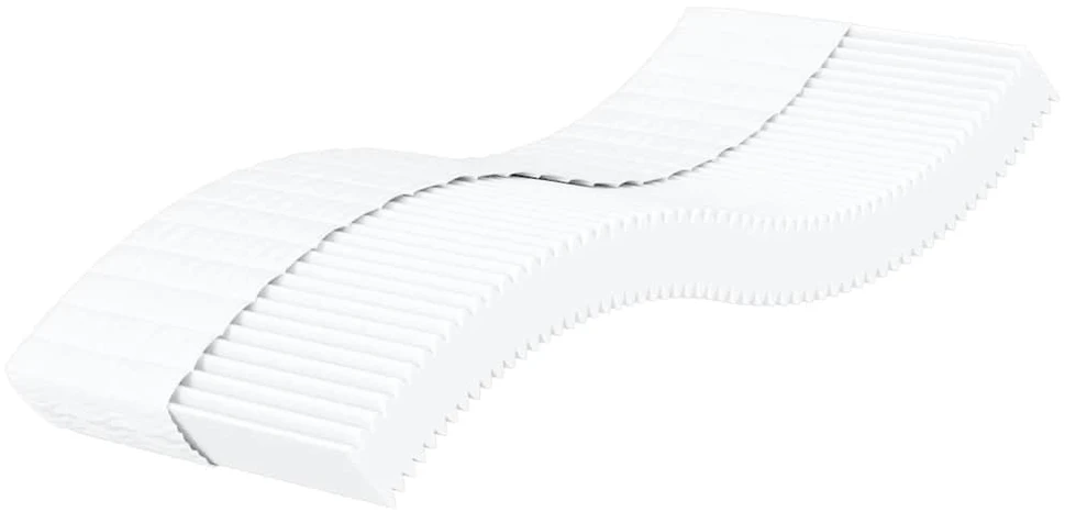 Poroloninis čiužinys, baltos spalvos, 90x210cm, H2/H3 kietumo