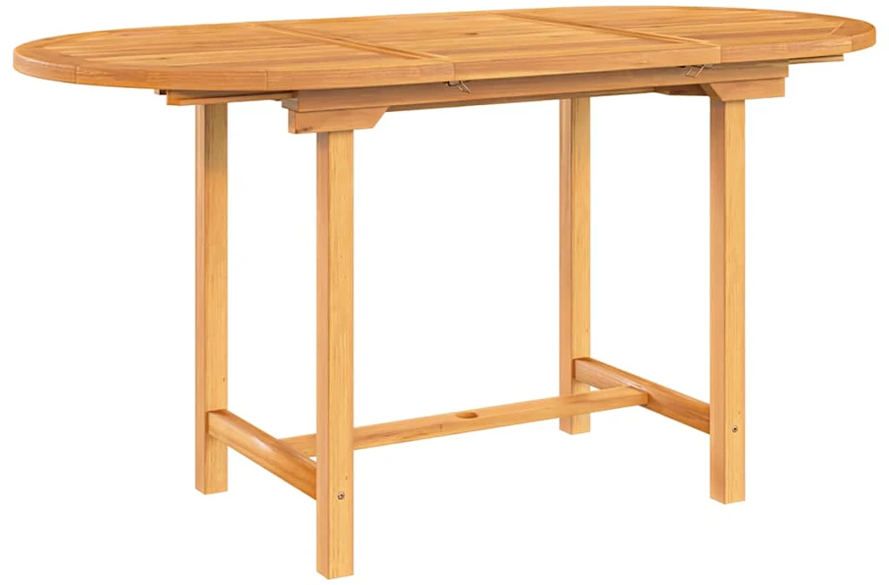 Prailginamas sodo stalas, 110–160x80x75, tikmedžio masyvas