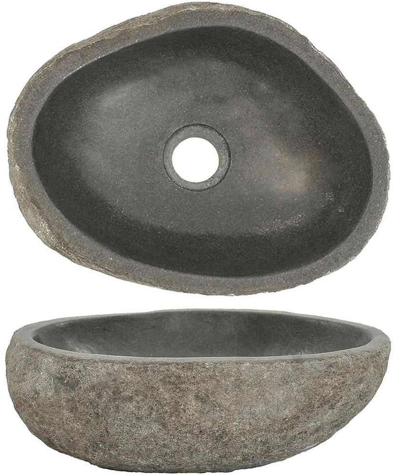 Praustuvas, (29-38)x(24-31)cm, upės akmuo, ovalo formos