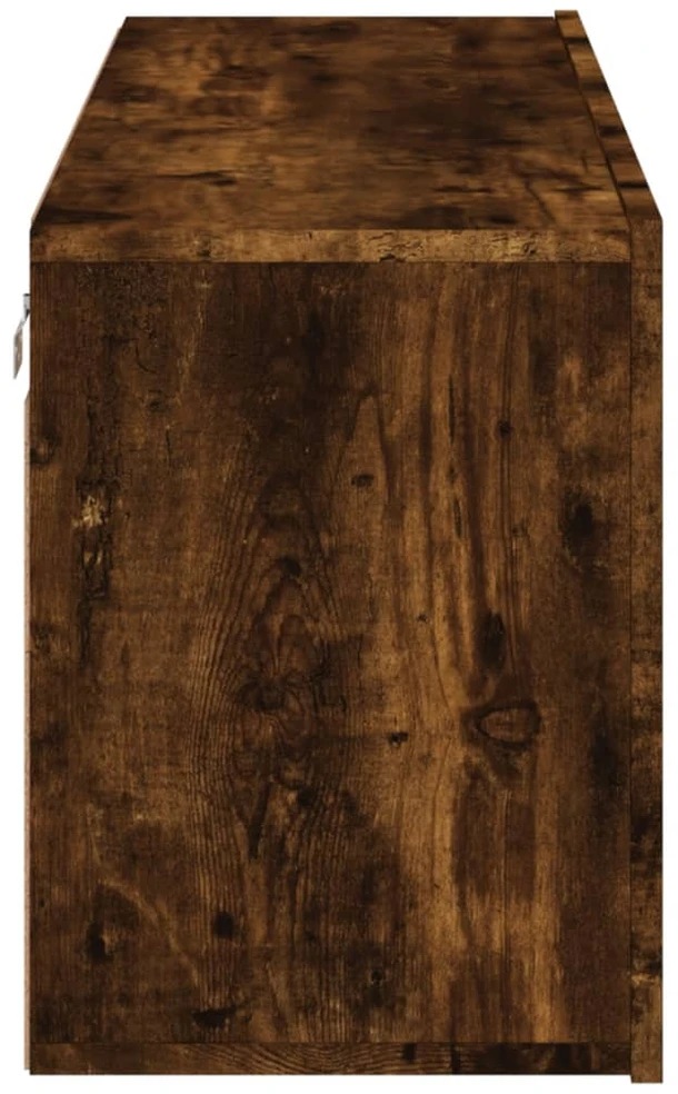 TV staliukas Prie sienos montuojama TV spintelė, dūminio ąžuolo, 100x30x41cm
